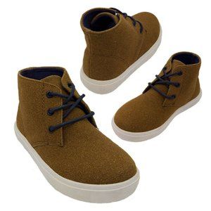 Kids Shoes Minis Abe Camel Suede Look Lace up Boot